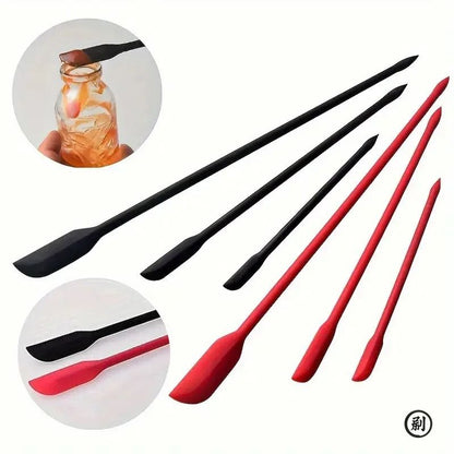 Mini Silicone Spatula Set for Jars Bottles and Everyday Kitchen Use