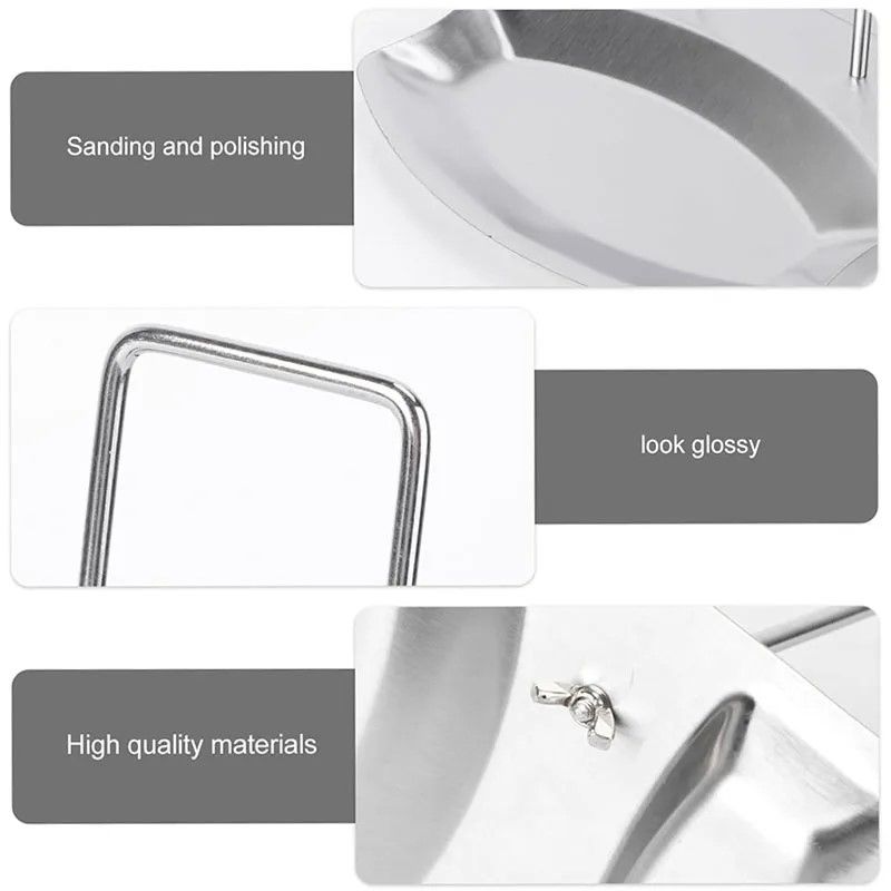 Sleek Stainless Kitchen Lid  Spoon Organizer Rack 2