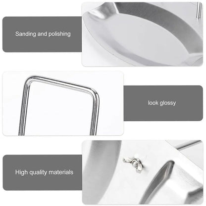 Sleek Stainless Kitchen Lid  Spoon Organizer Rack 2