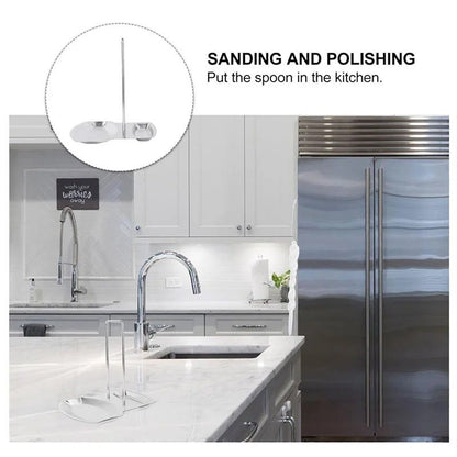 Sleek Stainless Kitchen Lid  Spoon Organizer Rack 4