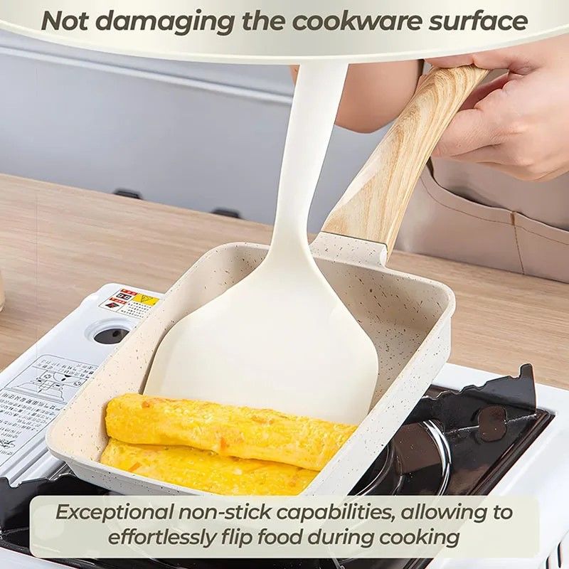 UltraWide Silicone Pancake  Pizza Turner  HeatResistant NonStick Spatula 3