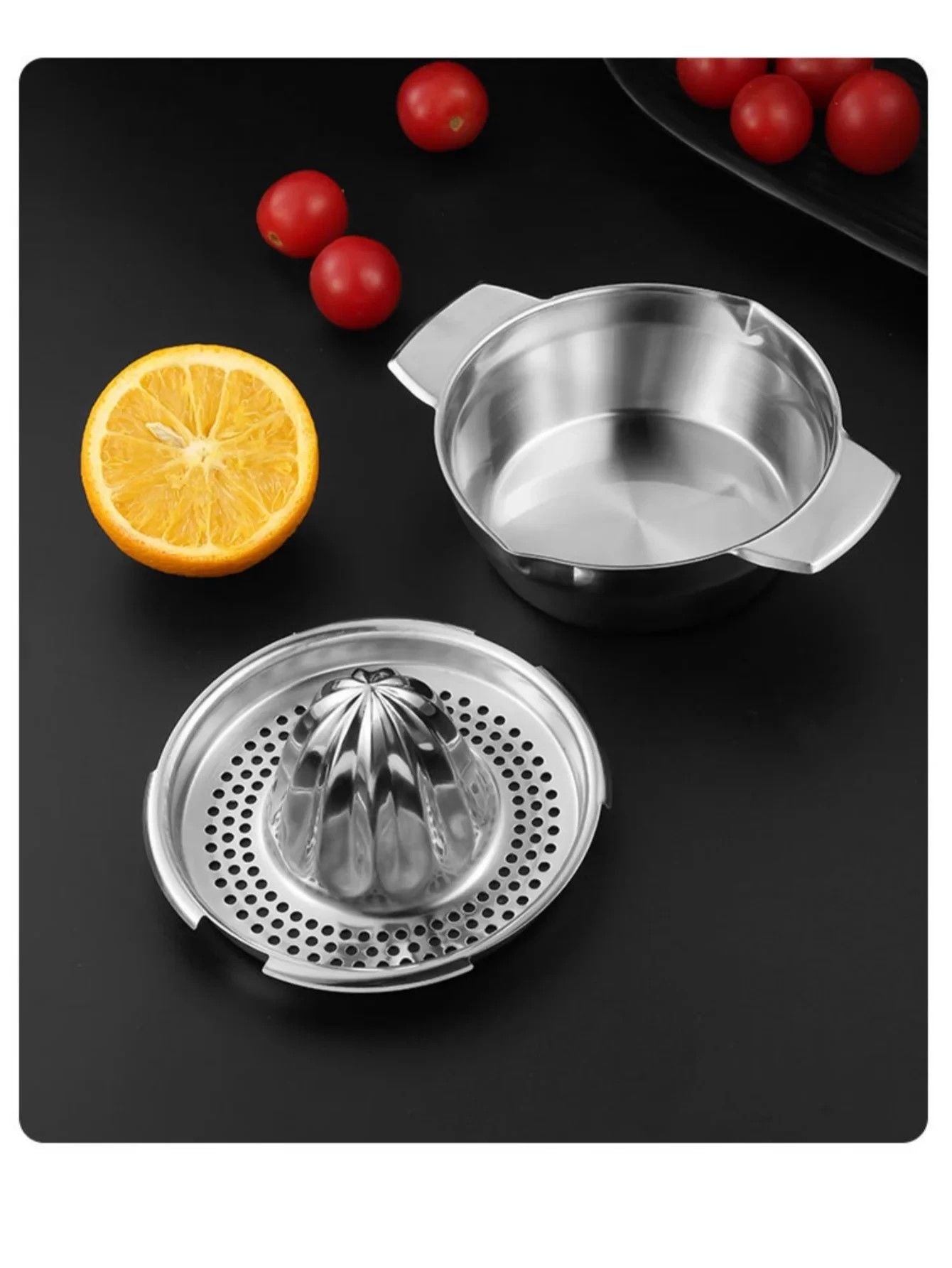 Premium Stainless Steel Citrus Press  Effortless Lemon  Orange Squeezer 1