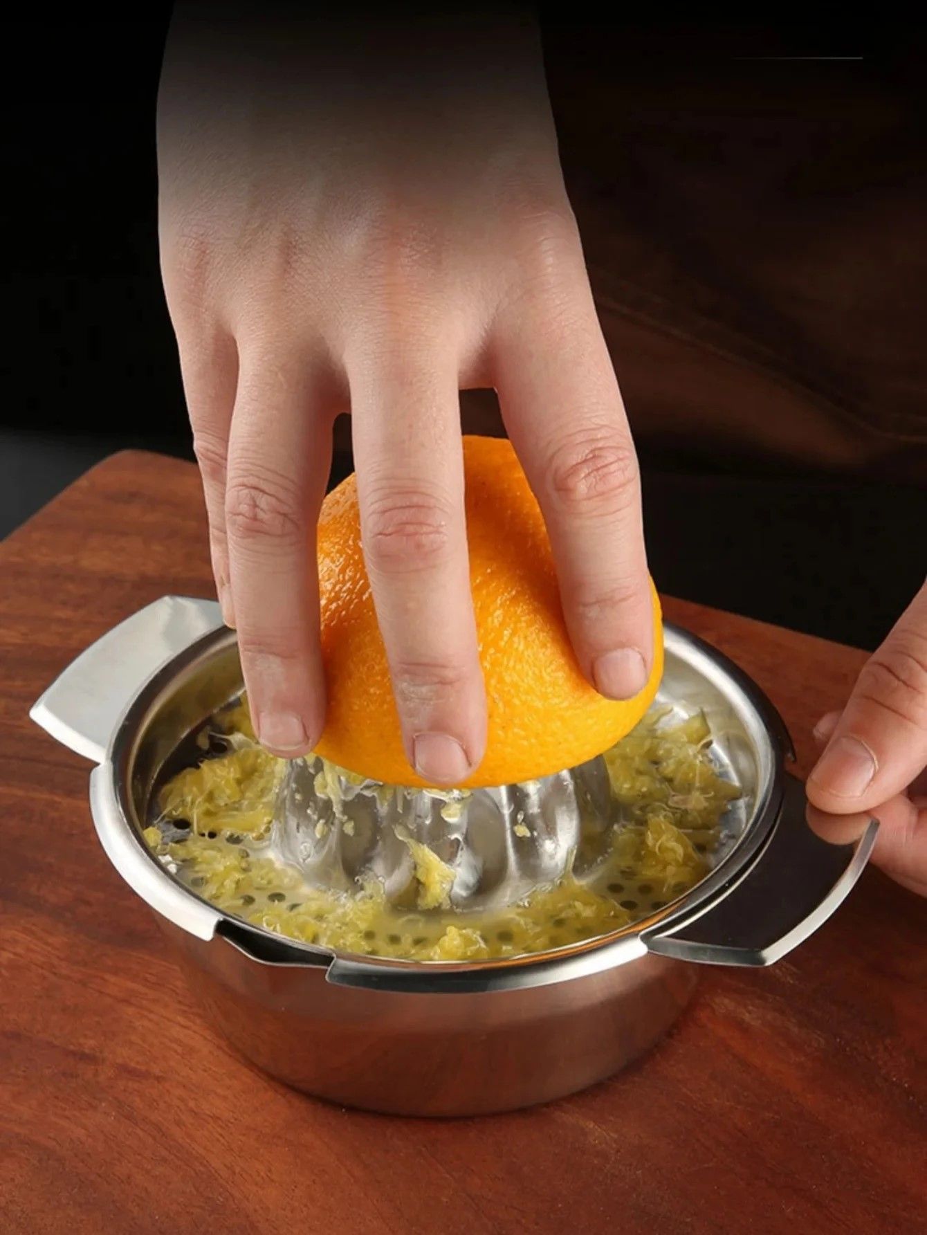 Premium Stainless Steel Citrus Press  Effortless Lemon  Orange Squeezer 3