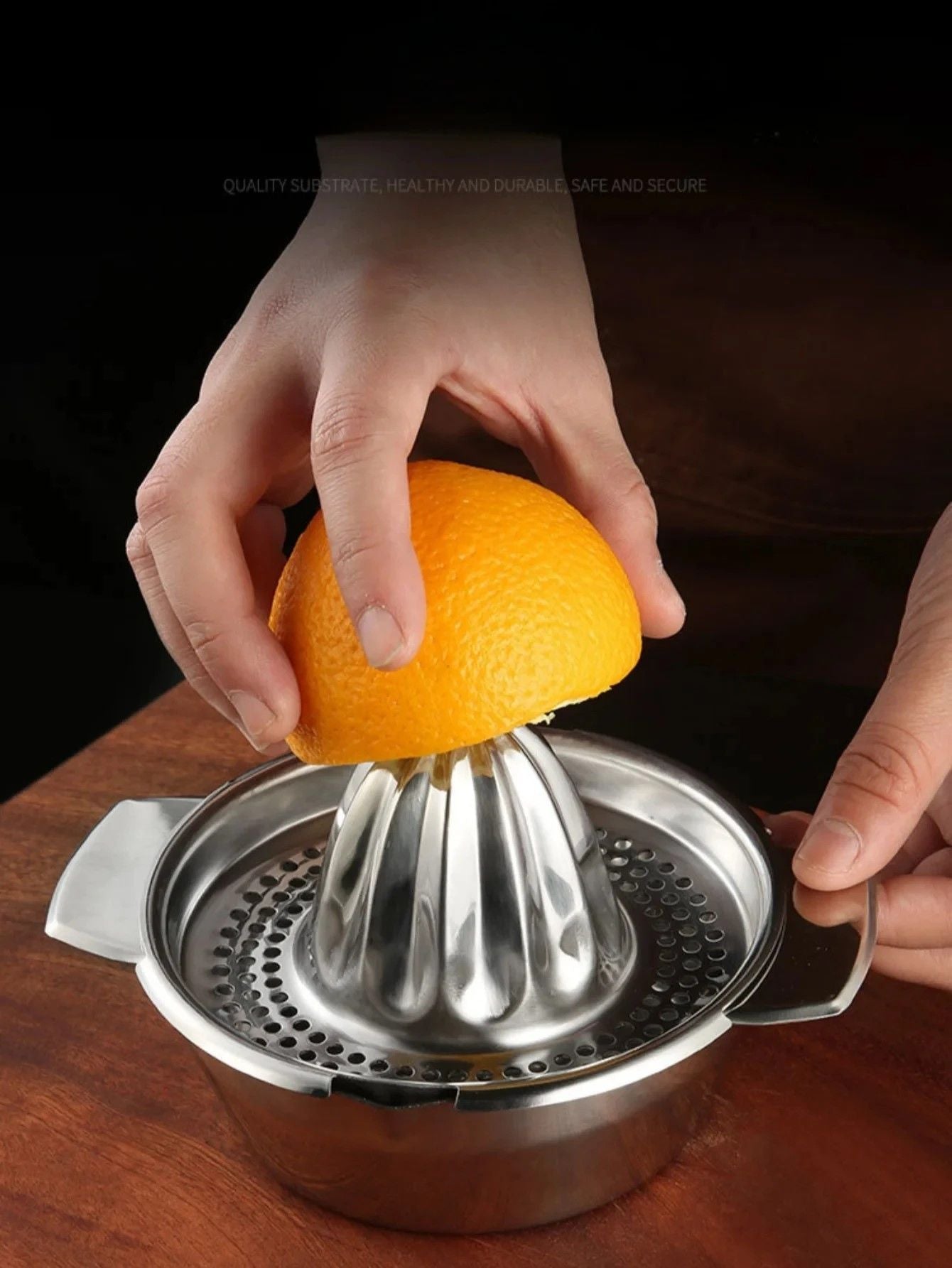 Premium Stainless Steel Citrus Press  Effortless Lemon  Orange Squeezer 2
