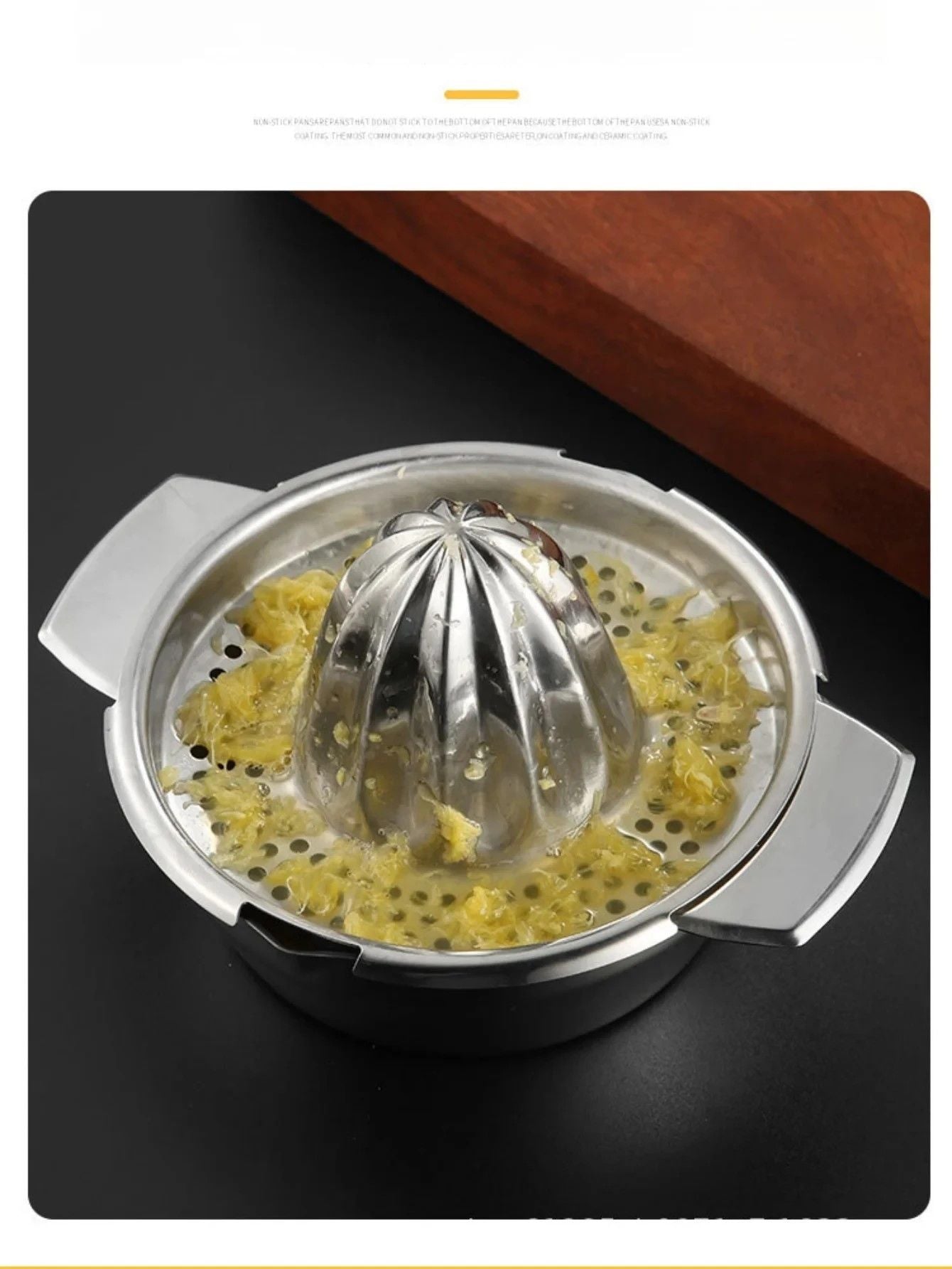 Premium Stainless Steel Citrus Press  Effortless Lemon  Orange Squeezer 4
