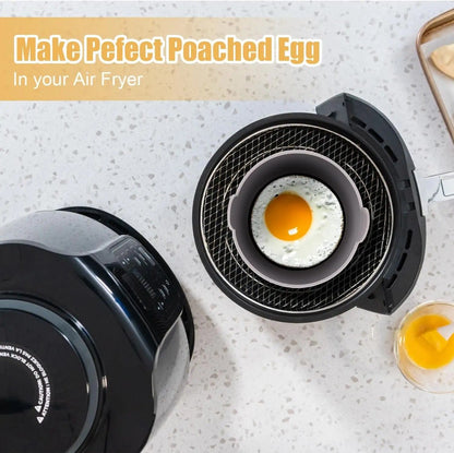 Silicone Air Fryer Egg  Baking Cups  Premium FoodGrade Egg Poacher For Air Fryer Oven  Muffin Use 2