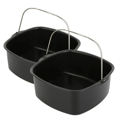 AirFryer Easy Bake NonStick Tray  Basket Set Premium Cake  Baking Pan For Air Fryer Accessories 5