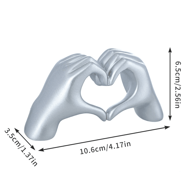Gold Love Hand Gesture Statue 1