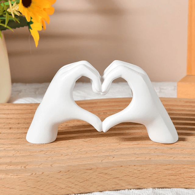 Gold Love Hand Gesture Statue 4