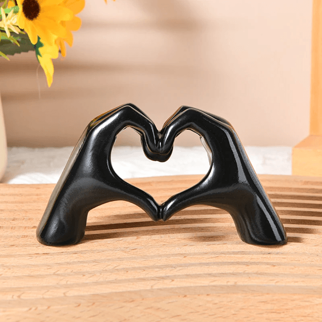 Gold Love Hand Gesture Statue 5