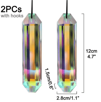 Crystal Sun Catcher Prism Set 4