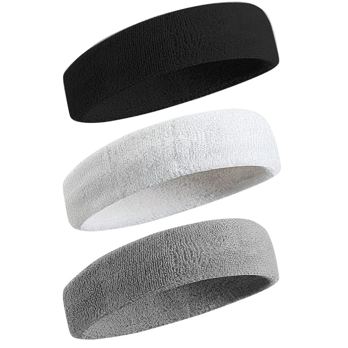 Moisture-wicking Sweatband, Non-Slip Sweatproof Sports Headbands for Men and Women, Tennis, Basketball, Fitness Gear