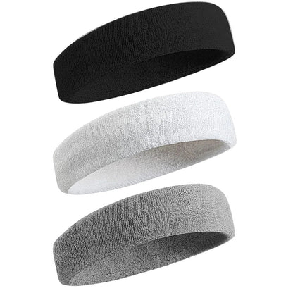 Moisture-wicking Sweatband, Non-Slip Sweatproof Sports Headbands for Men and Women, Tennis, Basketball, Fitness Gear