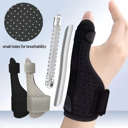 Maximum Comfort Adjustable Thumb  Wrist Support Brace Aluminum Alloy Plate For Sprain Recovery Fits 1