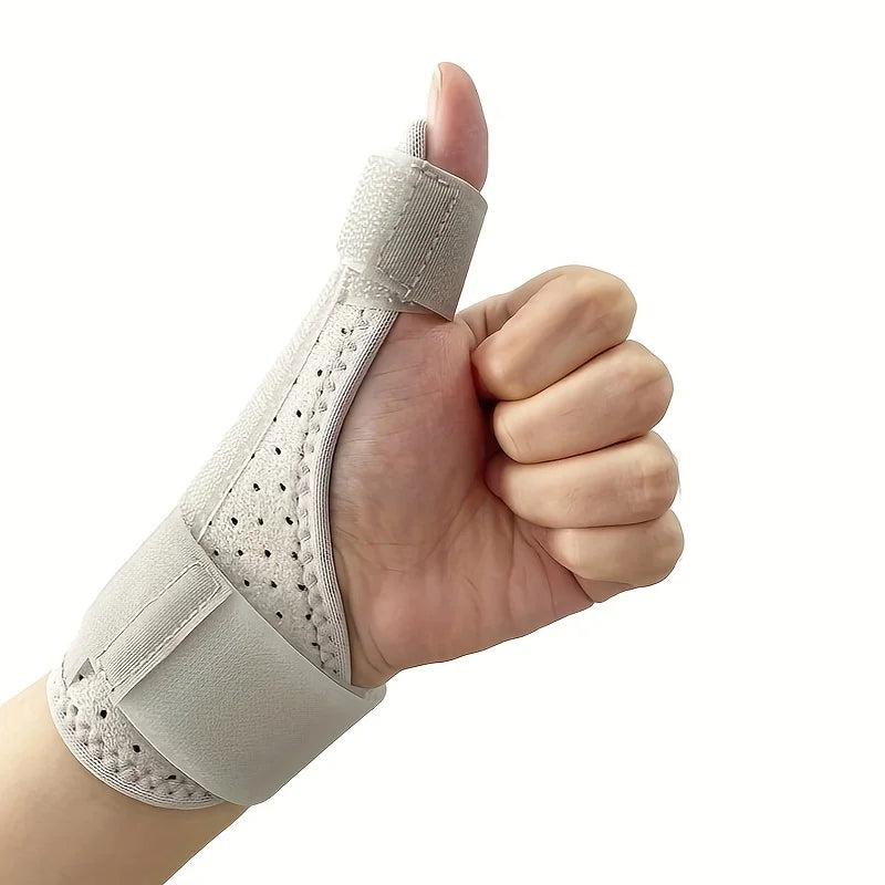 Maximum Comfort Adjustable Thumb & Wrist Support Brace, Aluminum Alloy Plate for Sprain Recovery, fits Both Hands