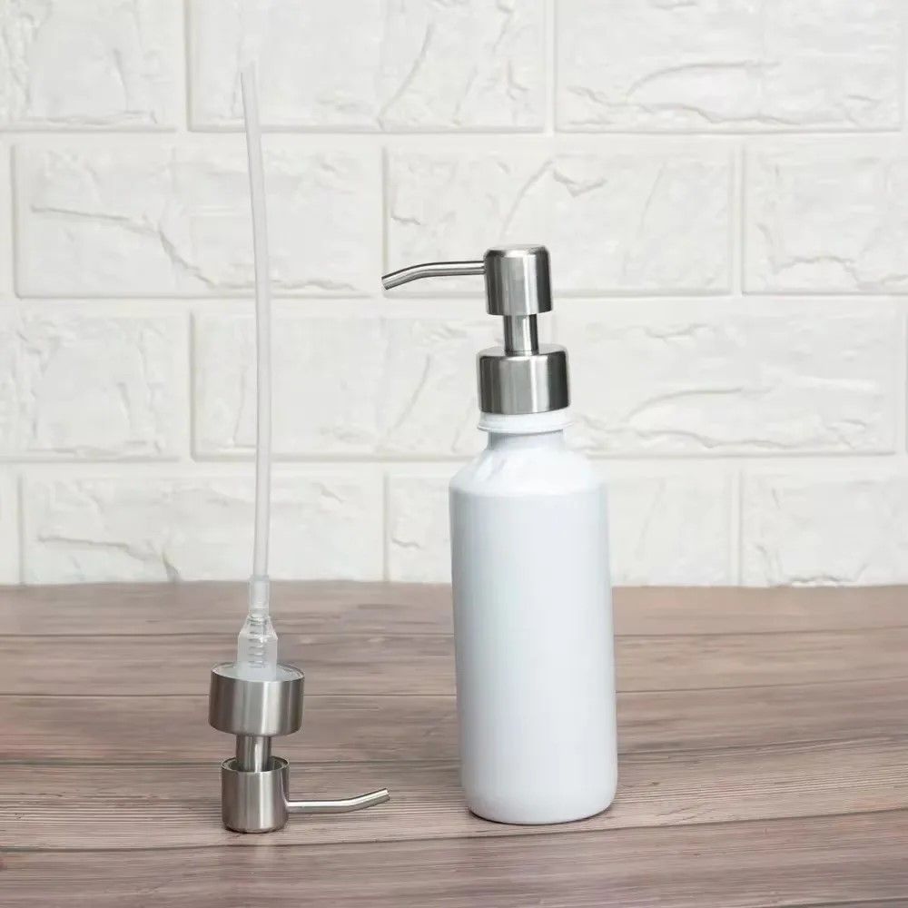Premium 304 Stainless Steel Soap Pump Dispenser Head  Durable Replacement For Kitchen  Bathroom 5