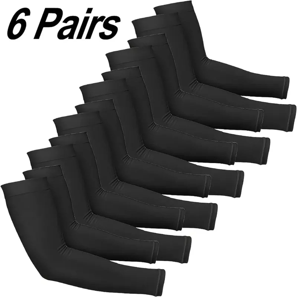 Sports Outdoor UV Protection, Cooling Arm Sleeves Compression, Breathable Moisture Wicking for Men Women