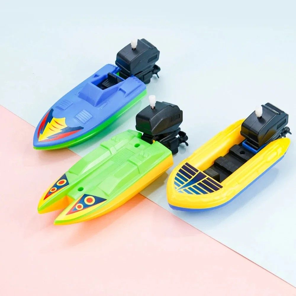Bath Splash WindUp Speed Boat  Floating Clockwork Bath Toy For Kids 2