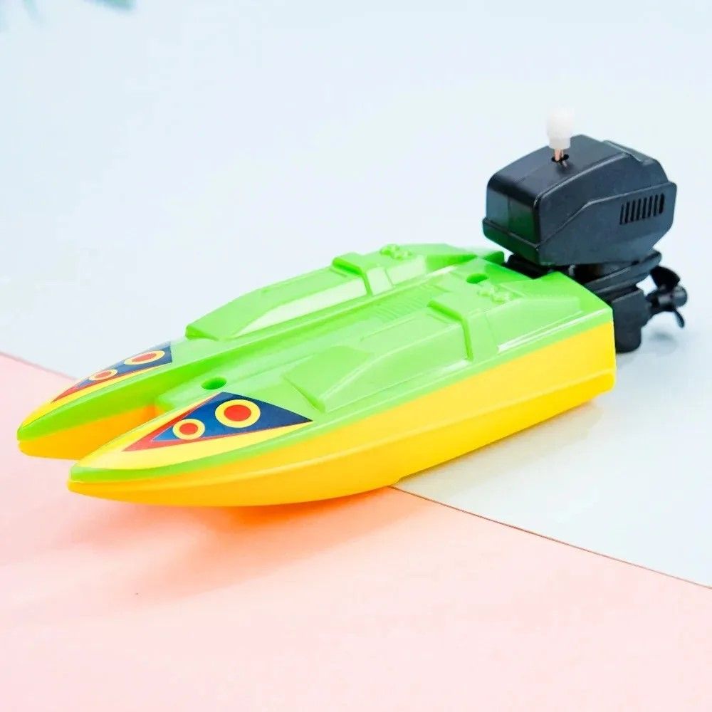 Bath Splash WindUp Speed Boat  Floating Clockwork Bath Toy For Kids 3