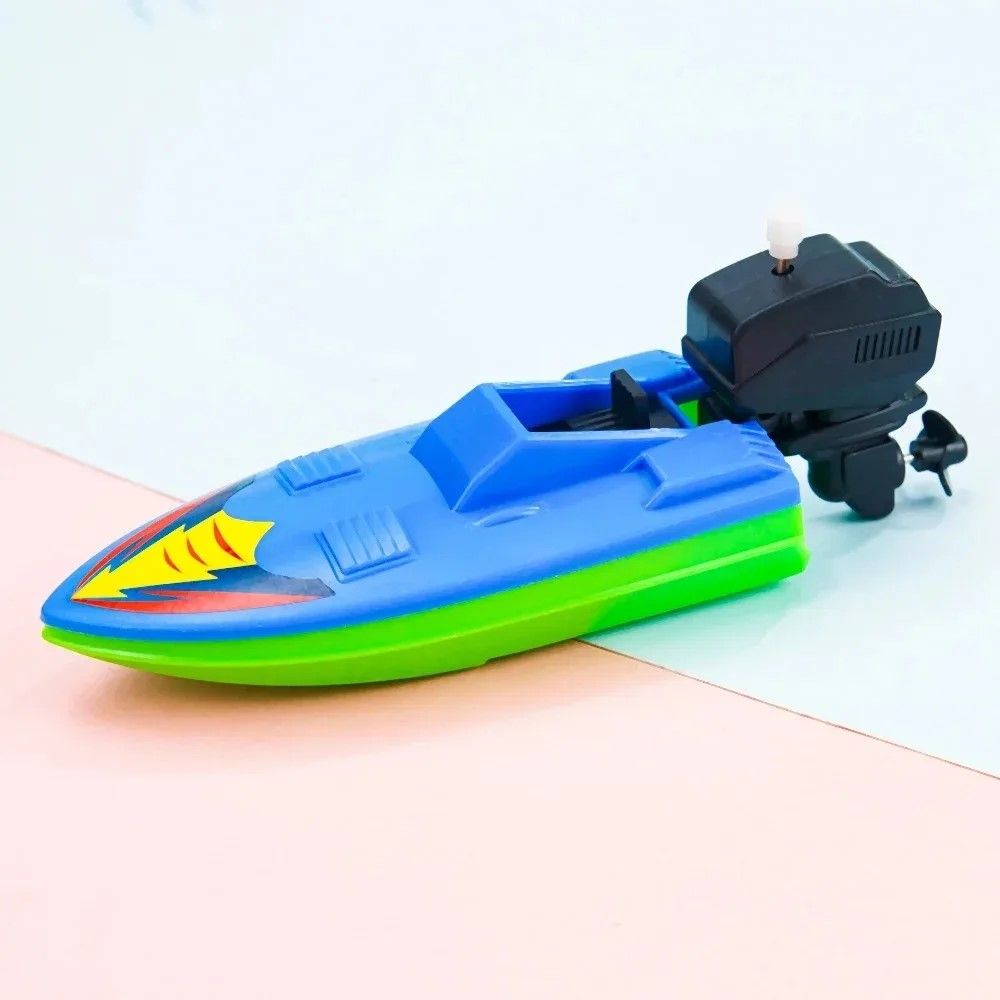 Bath Splash WindUp Speed Boat  Floating Clockwork Bath Toy For Kids 4