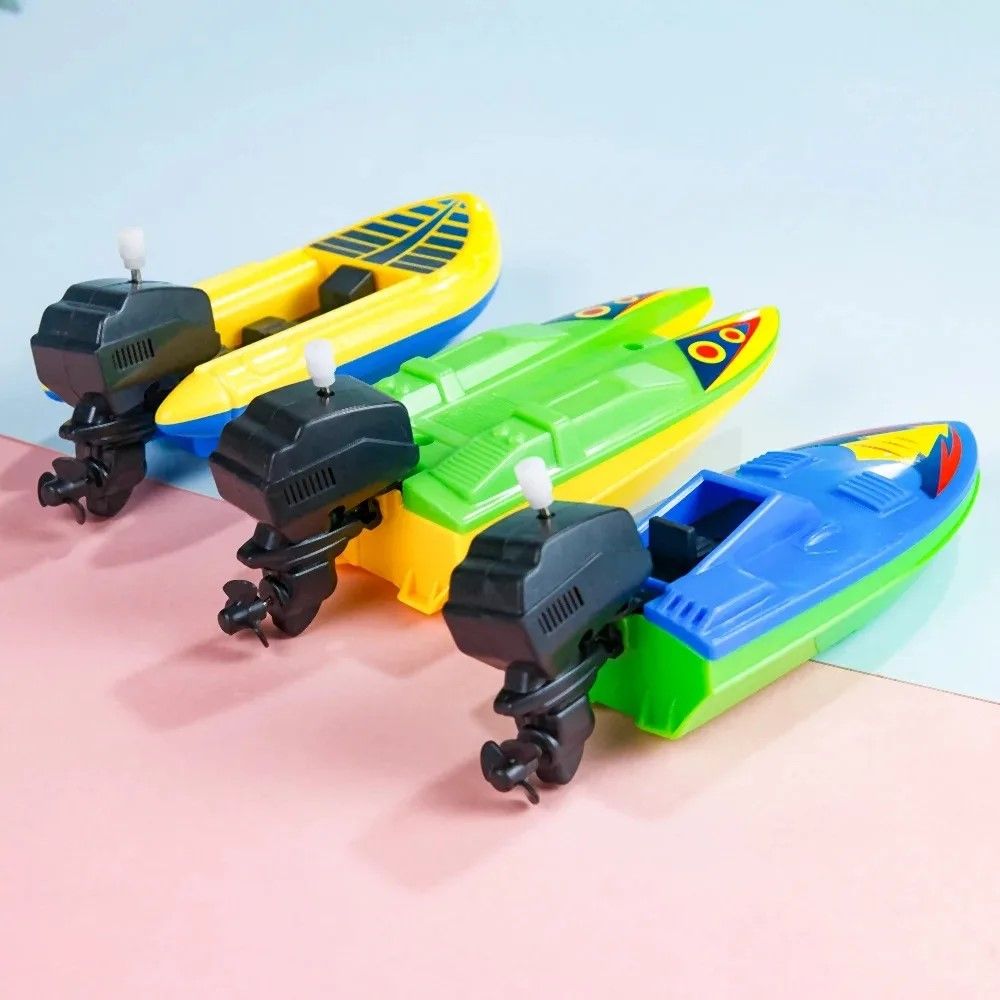Bath Splash WindUp Speed Boat  Floating Clockwork Bath Toy For Kids 7