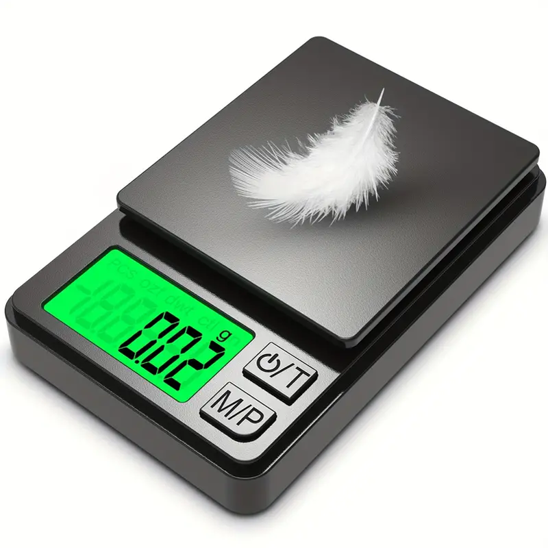 Precision Pocket Scale Digital Gram, Jewellery Food Scale, Ounces Grains Mini Scale with Back Lit LCD for Travel