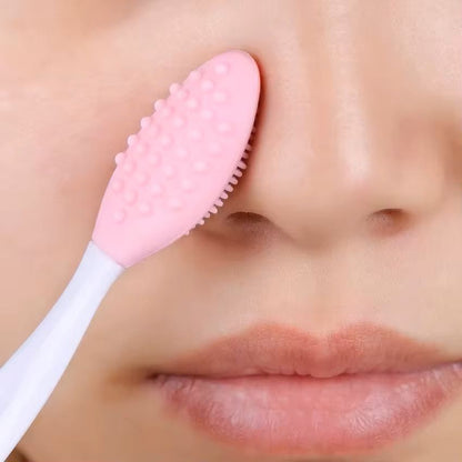 Silicone Facial Exfoliating Brush With Replacement Head For Deep Pore  Blackhead Cleaning 1
