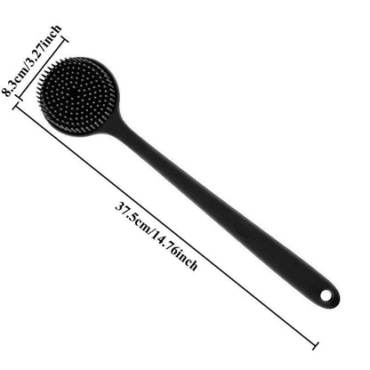 DeepCare Silicone Back Scrub Brush  Soft Exfoliating Shower Massager With Handle 8