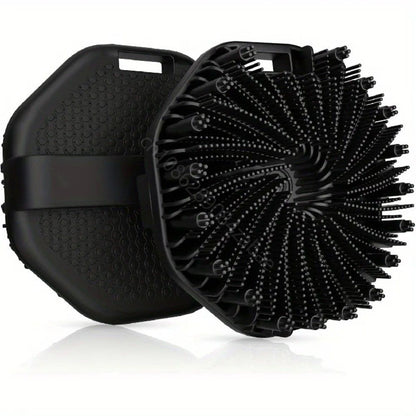 DeepCare Silicone Back Scrub Brush – Soft Exfoliating Shower Massager with Handle