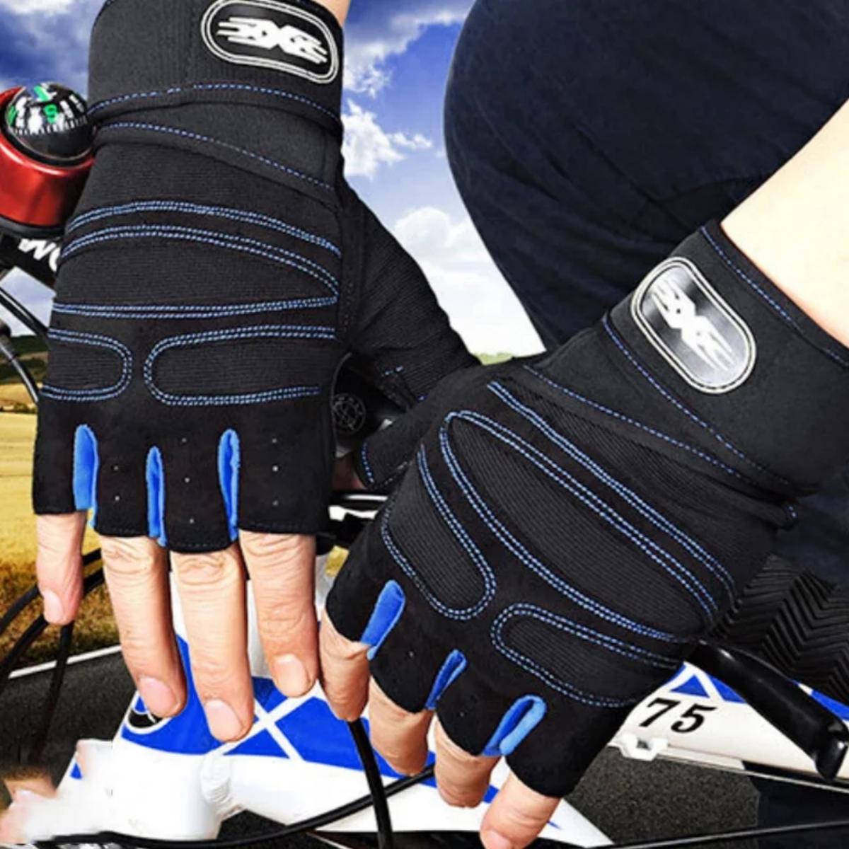 Dominate Your Workout, Building Training Sports Exercise Cycling Glove Shockproof, Premium Gym Gloves for Men Women