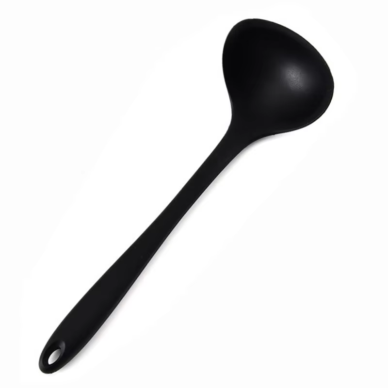 Heat Resistant Large Soup Ladle Silicone Ladles Soup Spoons Nonstick Long Handle For Home Kitchen C 6