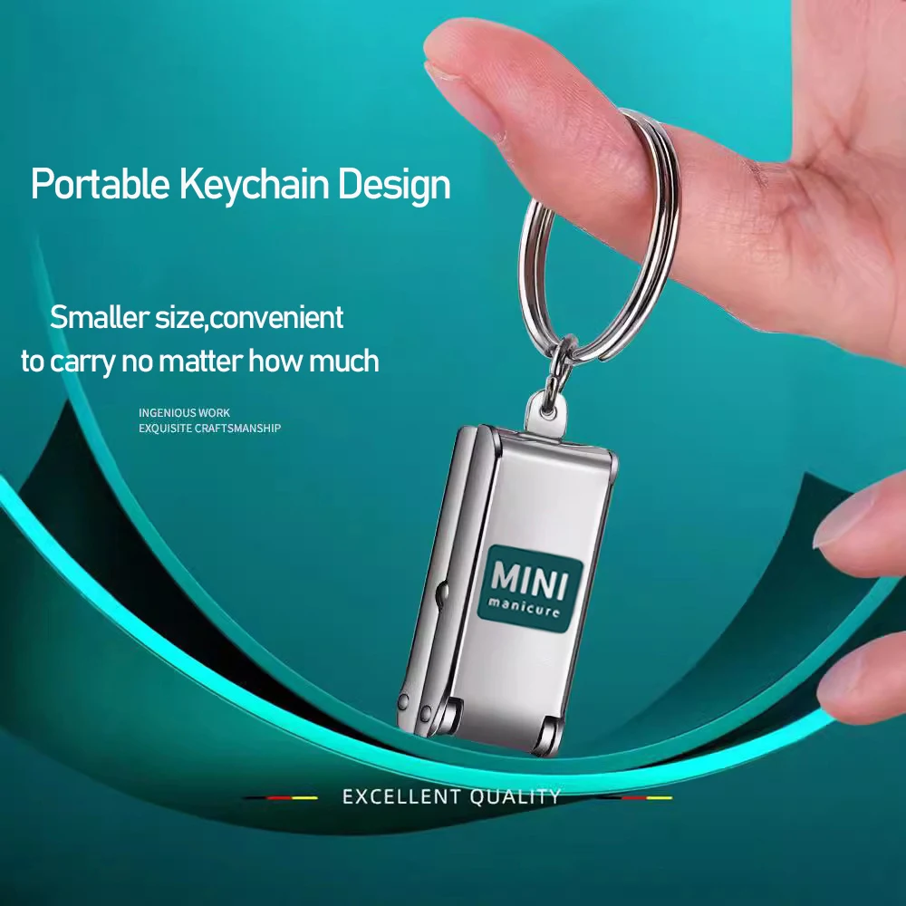 Exquisite Foldable Nail Clipper Nail File Function Portable Luggage Shape Nail Polish Tool Premium  2