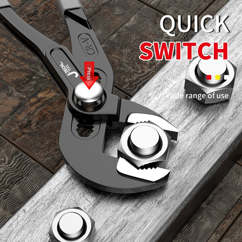 Water Pump Pliers Quick Release Plumbing Pliers Pipe Wrench Adjustable Water Pipe Clamp Pliers Hous 3