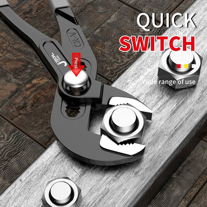 Water Pump Pliers Quick Release Plumbing Pliers Pipe Wrench Adjustable Water Pipe Clamp Pliers Hous 3