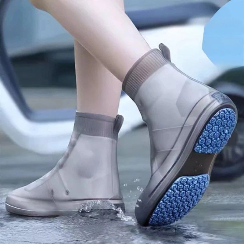 WeatherGuard Reusable Silicone Rain Shoe Cover  NonSlip Waterproof Overshoe Protector 2