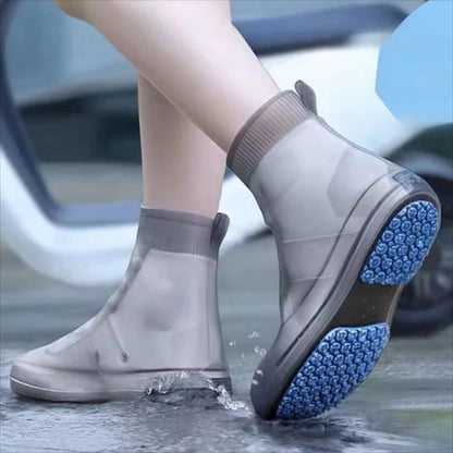 WeatherGuard Reusable Silicone Rain Shoe Cover  NonSlip Waterproof Overshoe Protector 2