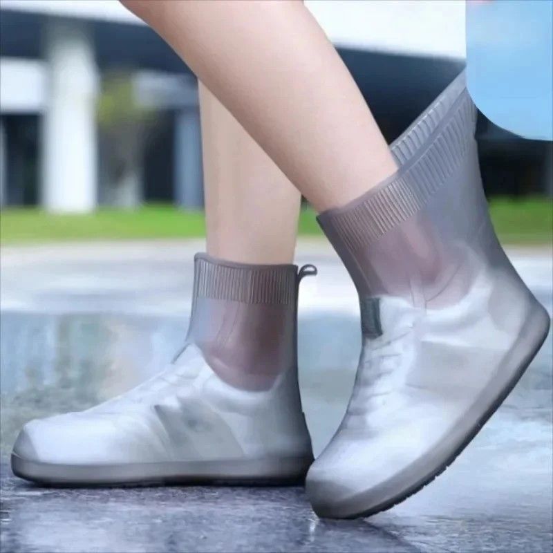 WeatherGuard Reusable Silicone Rain Shoe Cover  NonSlip Waterproof Overshoe Protector 1