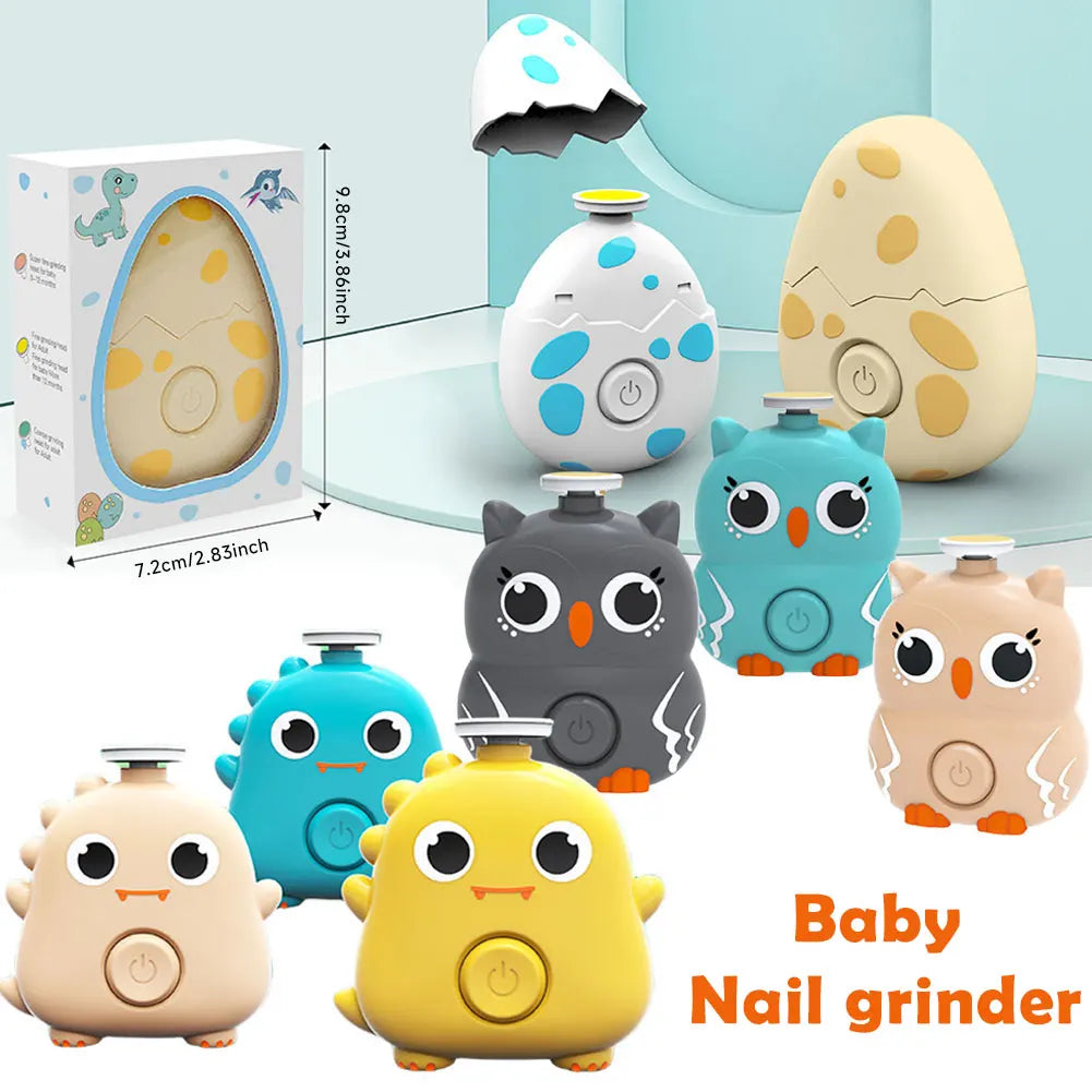 Clipper In One Care Kit Kid Nail Polisher  Adult File Baby Cartoon Electric Nail 3