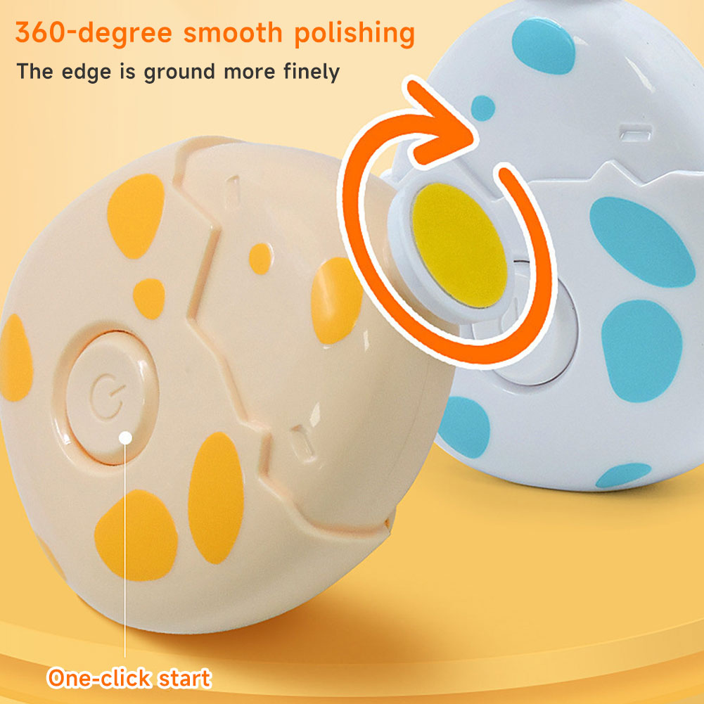 Clipper In One Care Kit Kid Nail Polisher  Adult File Baby Cartoon Electric Nail 5