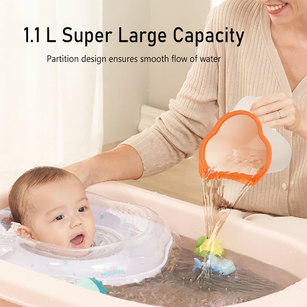 Newborn Baby Shower Spoons, Kids Bath Tool, Baby Bath Rinse Cup, Child Washing Hair Cup for Bathing