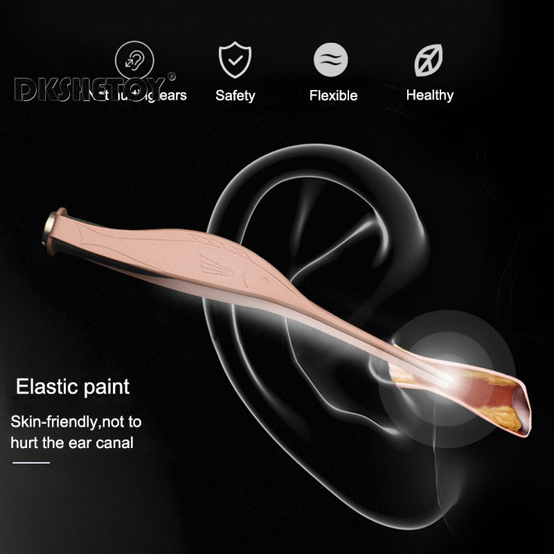 Safe Ear wax remover with light Kids, LED Light Ear Wax Removal Ear Care, Wax Spoon Digger Flashlight Earpick