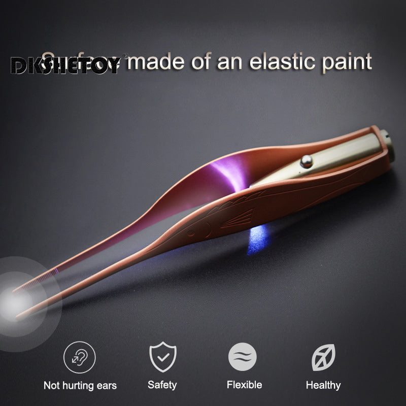 Safe Ear wax remover with light Kids, LED Light Ear Wax Removal Ear Care, Wax Spoon Digger Flashlight Earpick