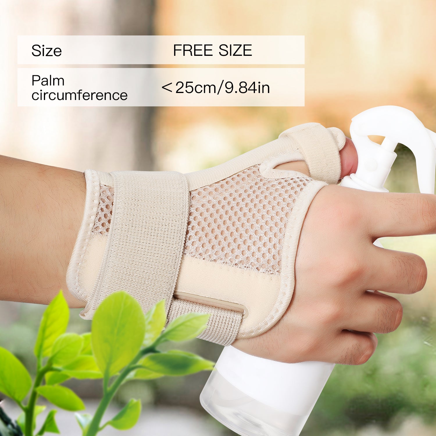 Breathable Thumb Protector Guard Fits Flexible Splint Wrist Thumb Support Brace For Tendonitis Arth 4