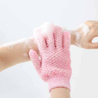 Towel Scrub Bath Exfoliating Bath, Mud Rubbing Back Suit, Rubbing Gloves Five-finger Deep Clean
