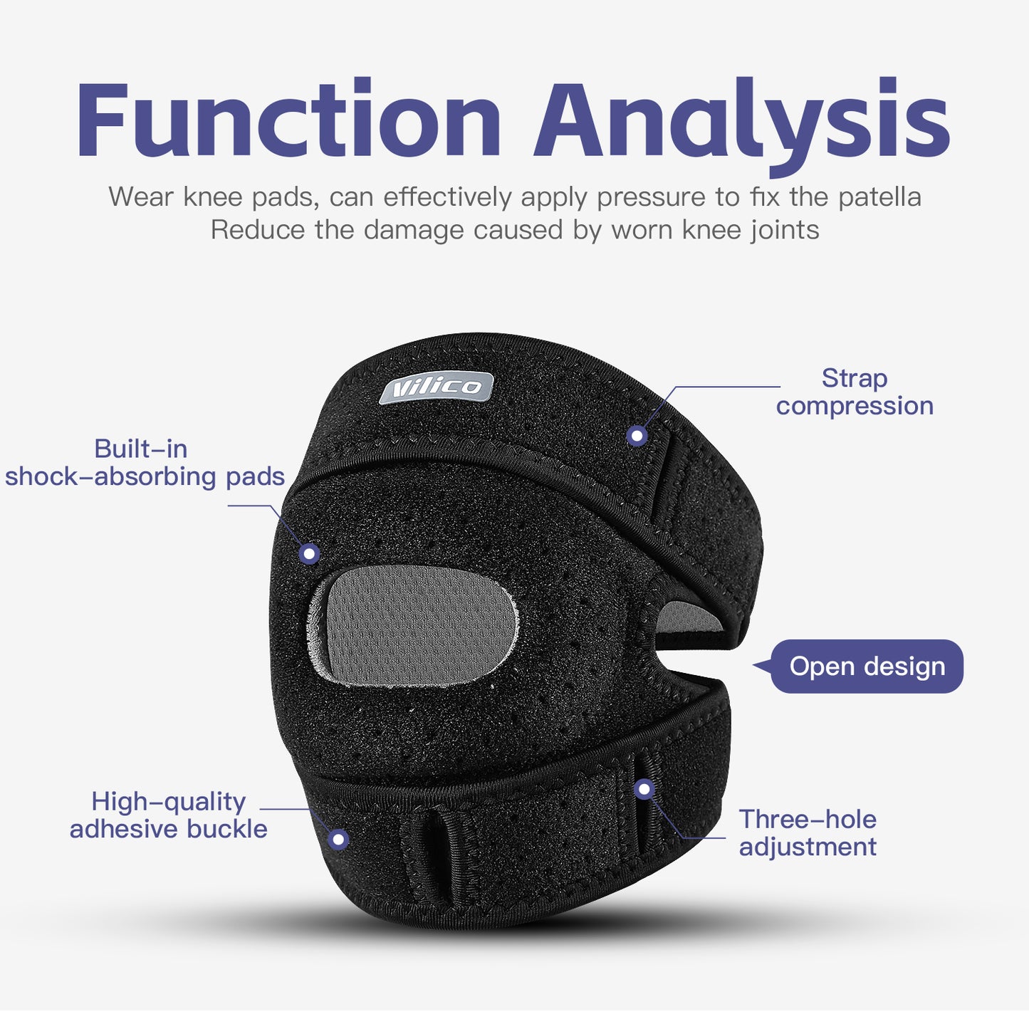 Professional Grade Equipment Knee Protectors, Essential Knee Protection Meniscus Professional Support for Sports