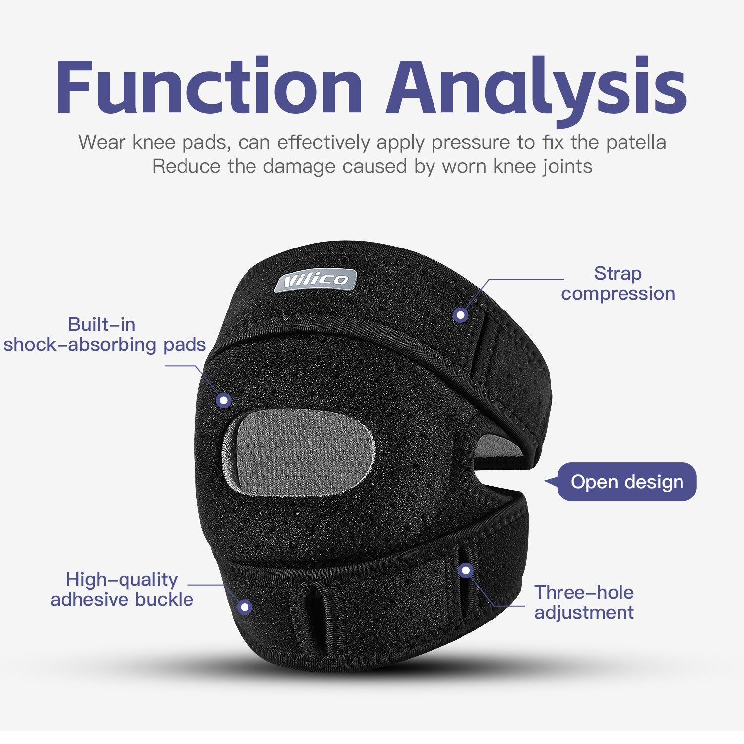 Professional Grade Equipment Knee Protectors, Essential Knee Protection Meniscus Professional Support for Sports