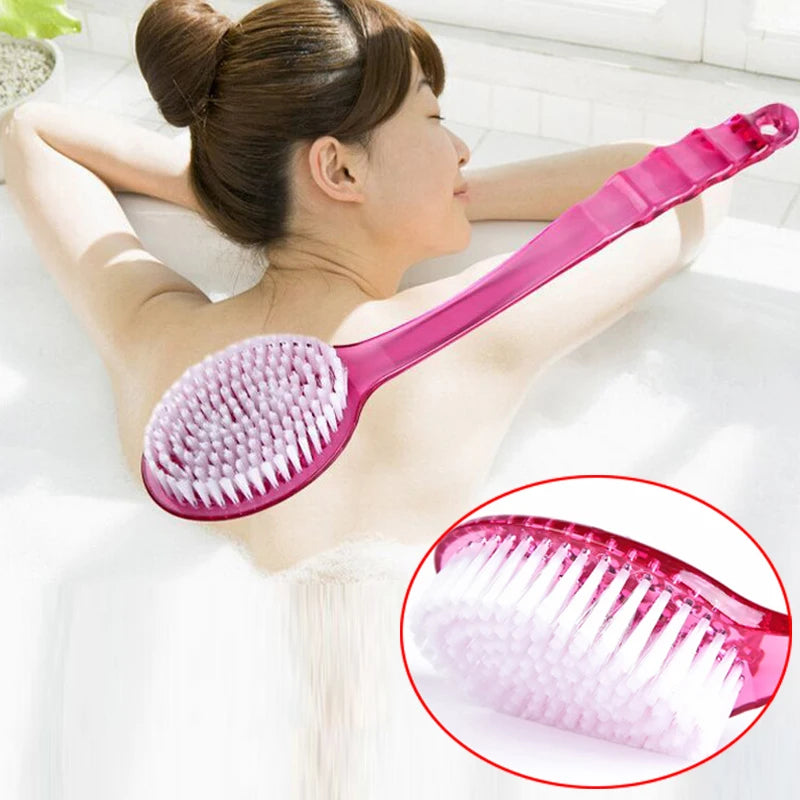 ExfoliatingScrub Skin Massager, Back Body Bath Shower Cleaning, Exfoliation Bathroom Brush, Brushes Bath Brush Long Hand
