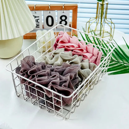 Soft Exfoliating Mesh Bath Ball Towel Loofah With Drawstring Bathing Tool Shower Sponge Skin Care 5