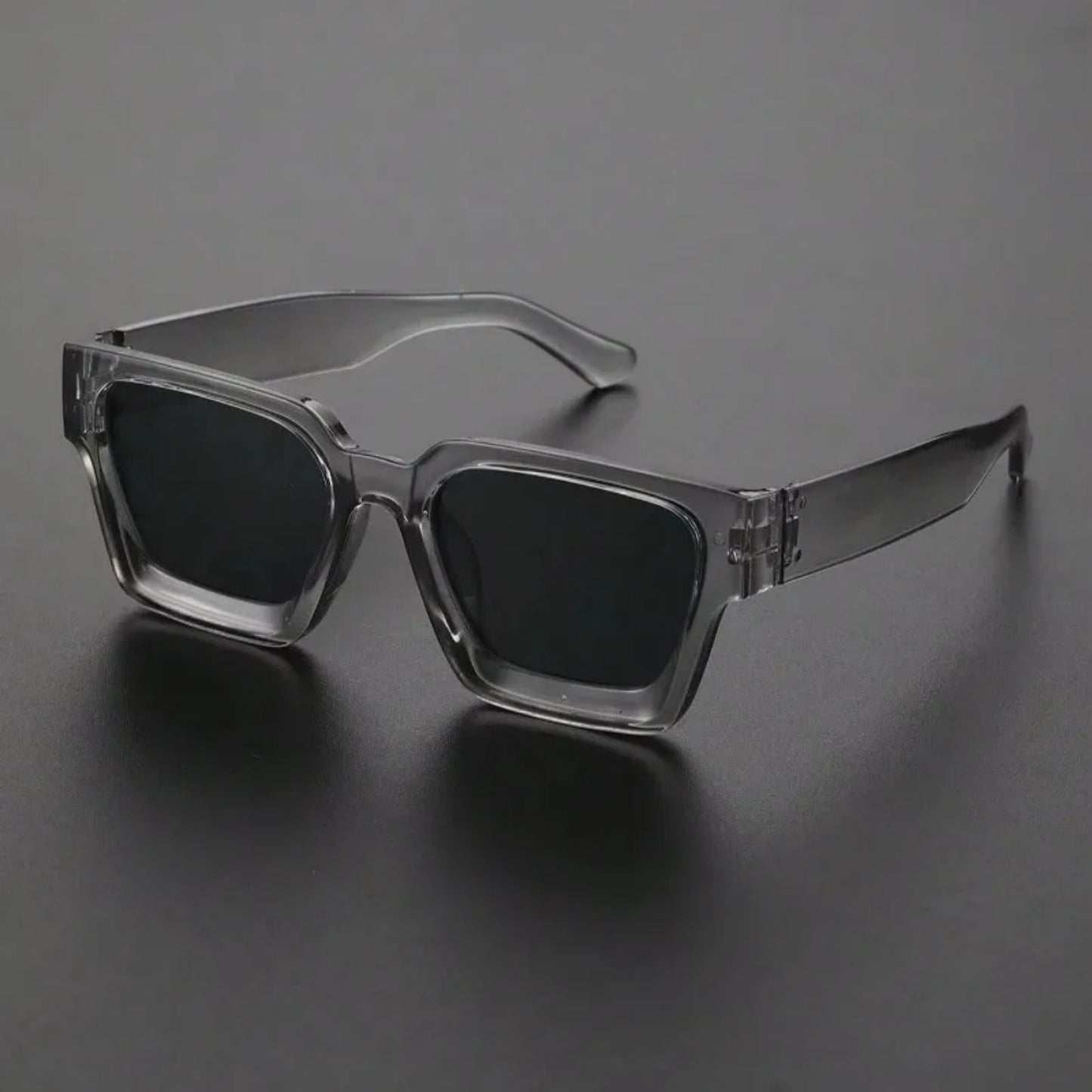Unisex Plastic Sunglasses, Square Frame Fashion, Street Photography Shades, Beach Trips Driving Accessories