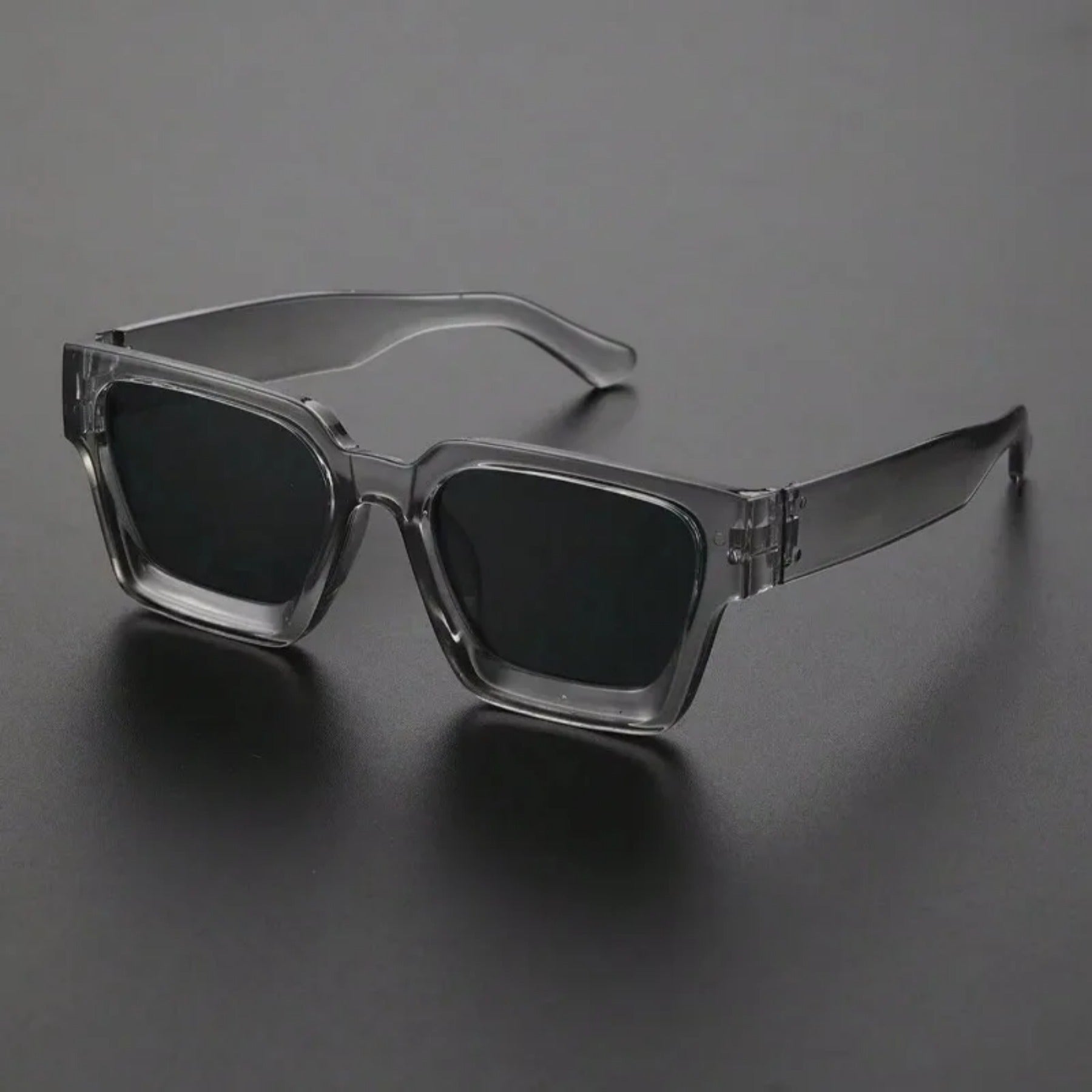 Unisex Plastic Sunglasses, Square Frame Fashion, Street Photography Shades, Beach Trips Driving Accessories